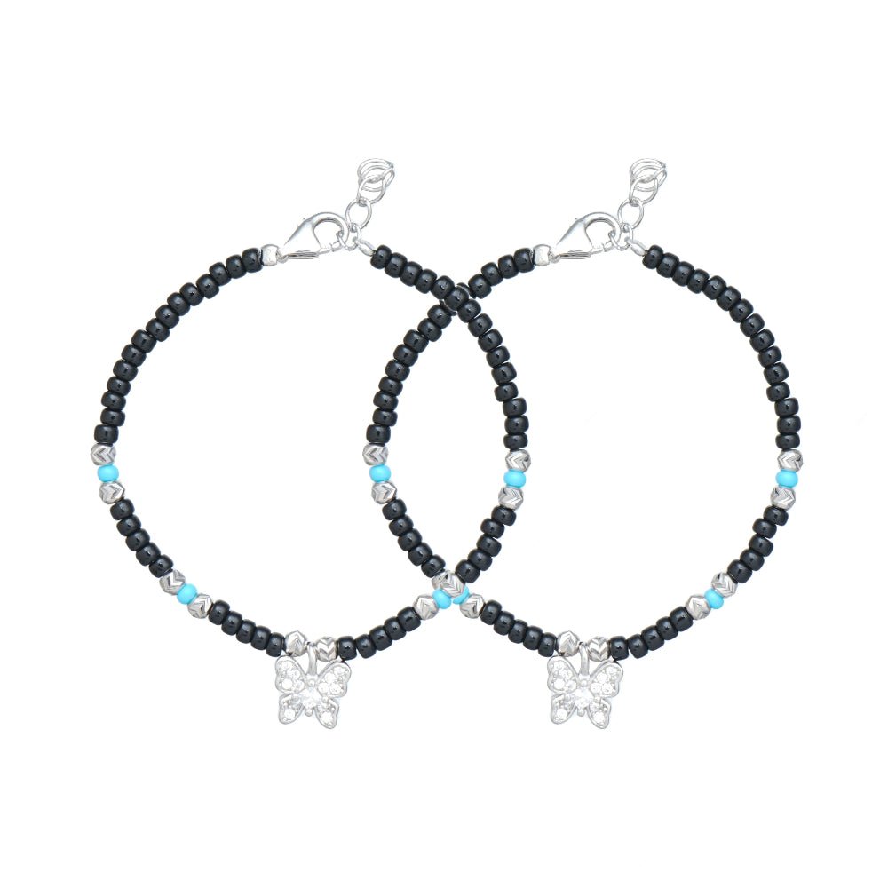 925 Silver Sparkle Butterfly Bracelet - 925 sterling silver bracelet by Tassya Silver