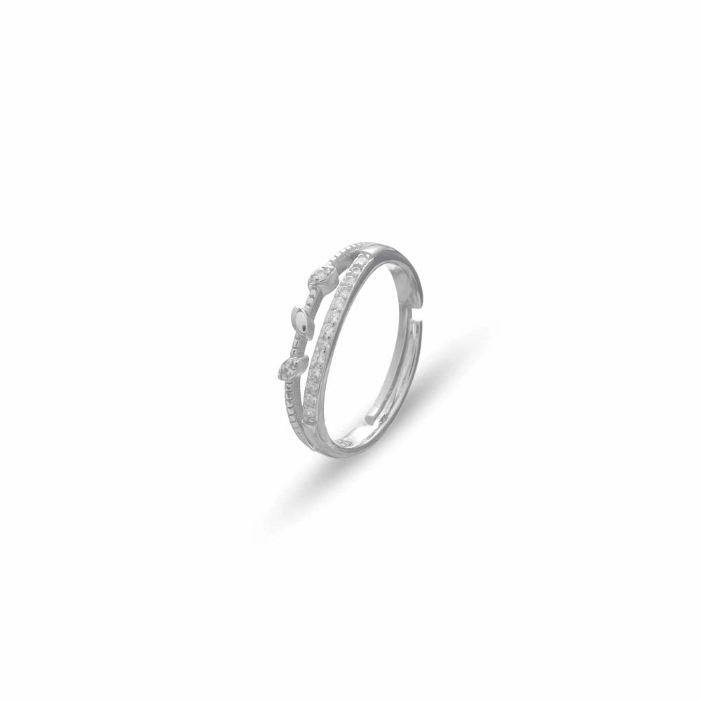 925 Silver Spiral Dew Ring - 925 sterling silver ring by Tassya Silver
