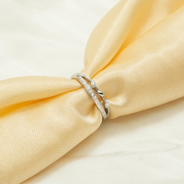925 Silver Spiral Dew Ring