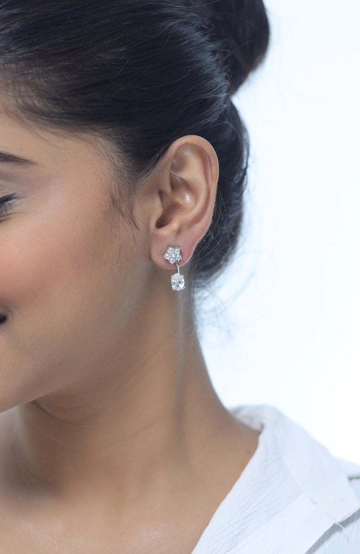 925 Silver Starlit Spark Earrings - 925 sterling silver earrings by Tassya Silver