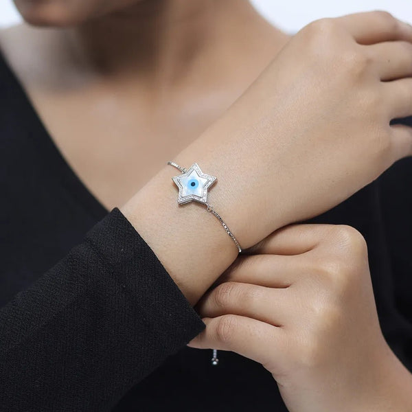 925 Silver Stellar Shield Bracelet