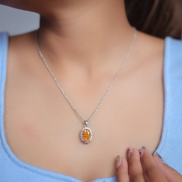925 Silver Sunset Glow Pendant