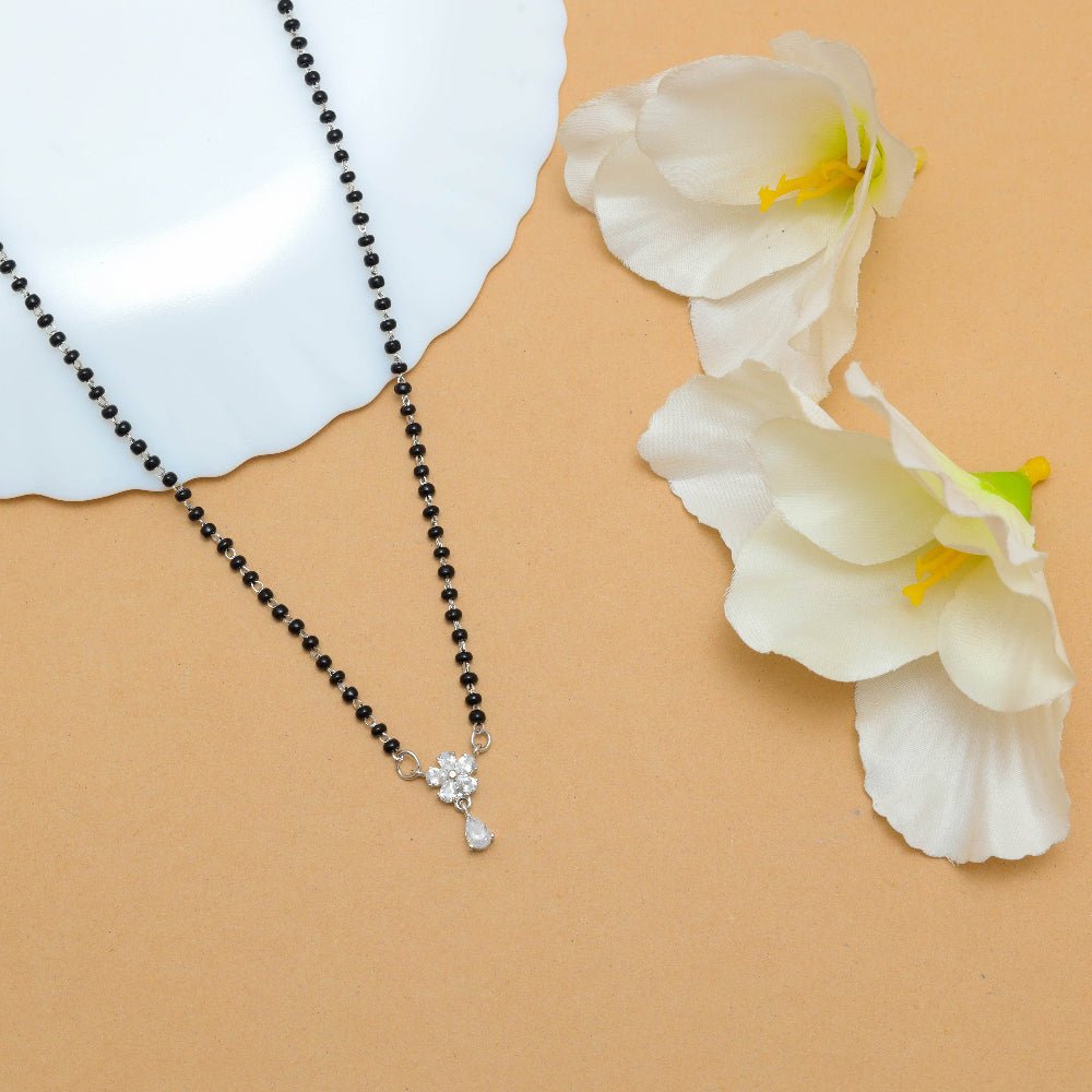925 Silver Teardrop of Love Mangalsutra - 925 sterling silver mangalsutra by Tassya Silver