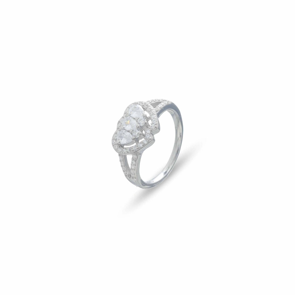 925 Silver Trilight Crown Ring - 925 sterling silver ring by Tassya Silver