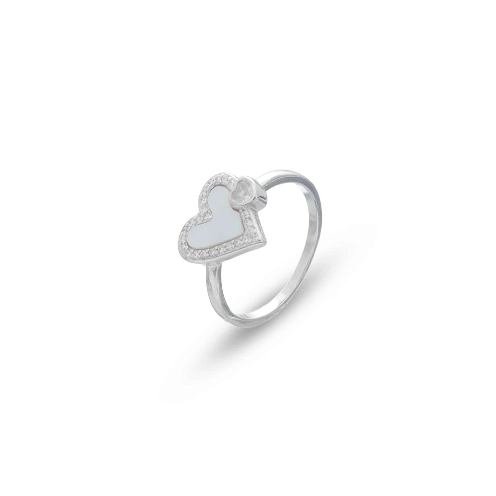 925 Silver Twin Love Whisper Ring - 925 sterling silver ring by Tassya Silver