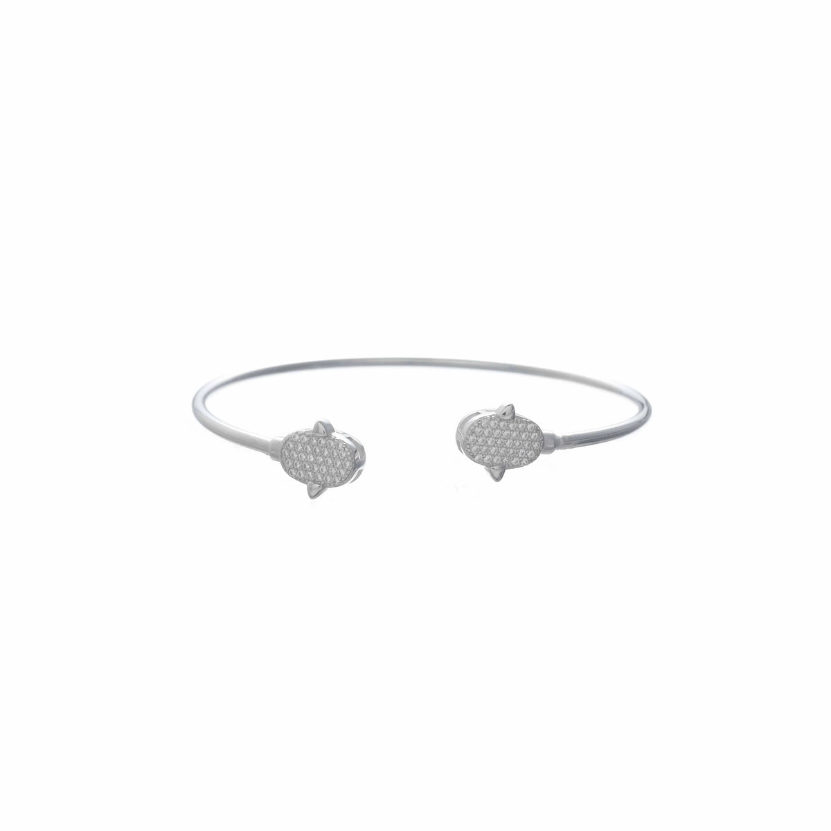 925 Silver Twin Tortoise Open Kada - 925 sterling silver bracelet by Tassya Silver