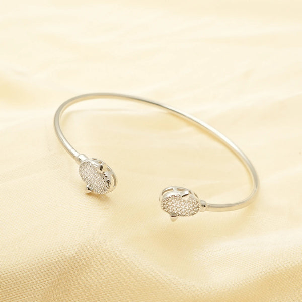 925 Silver Twin Tortoise Open Kada