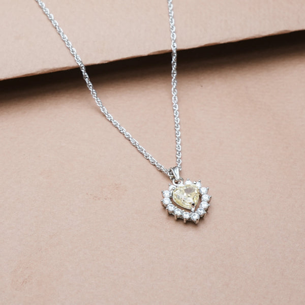925 Silver Twirl Heart Pendant