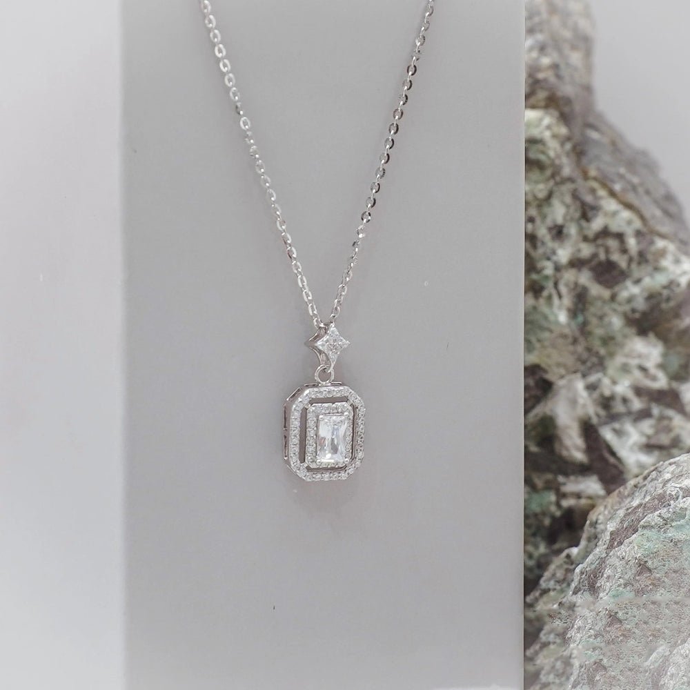 925 Silver Starlight Echo Chain Pendant - 925 sterling silver pendant by Tassya Silver