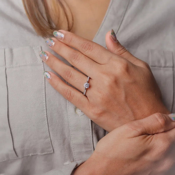925 Silver Timeless Solitaire Sparkle Ring