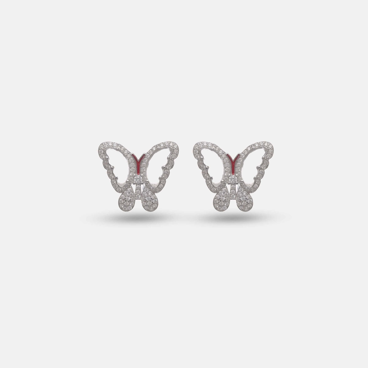 925 Silver Wings of Grace Stud Earrings - 925 sterling silver earrings by Tassya Silver