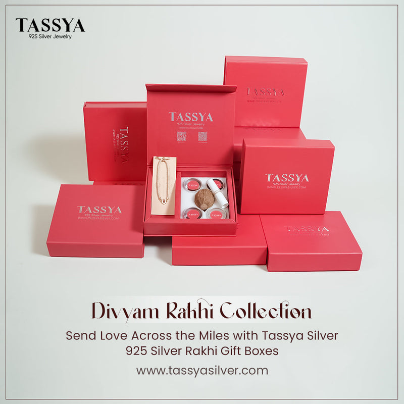 Send Love Across the Miles with Tassya Silver 925 Silver Rakhi Gift Boxes