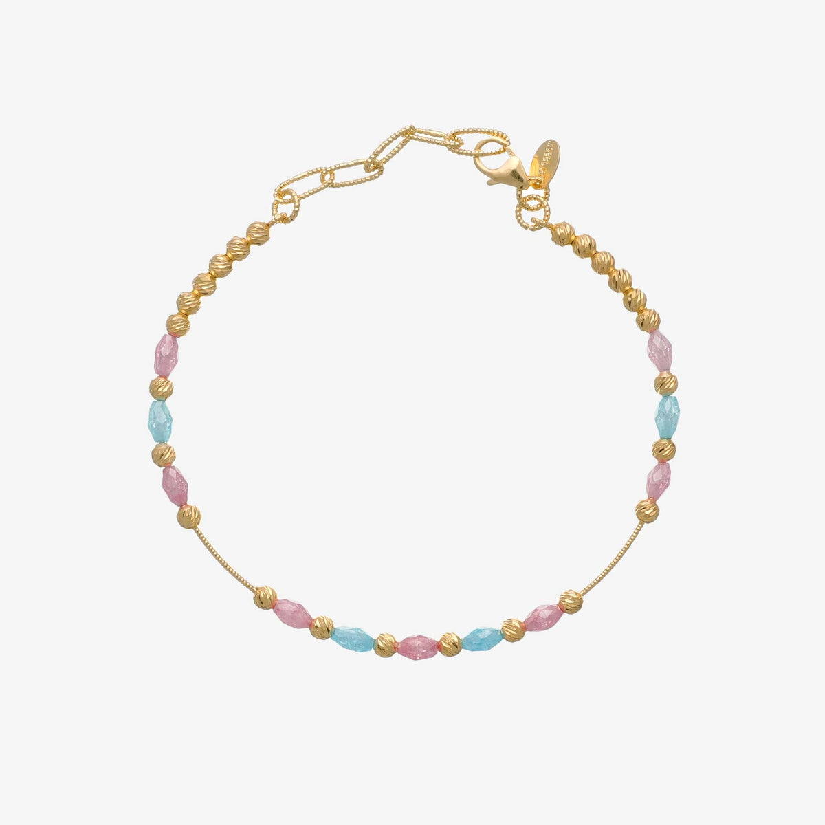 925 Silver Golden Plated Chosen Family Bracelet