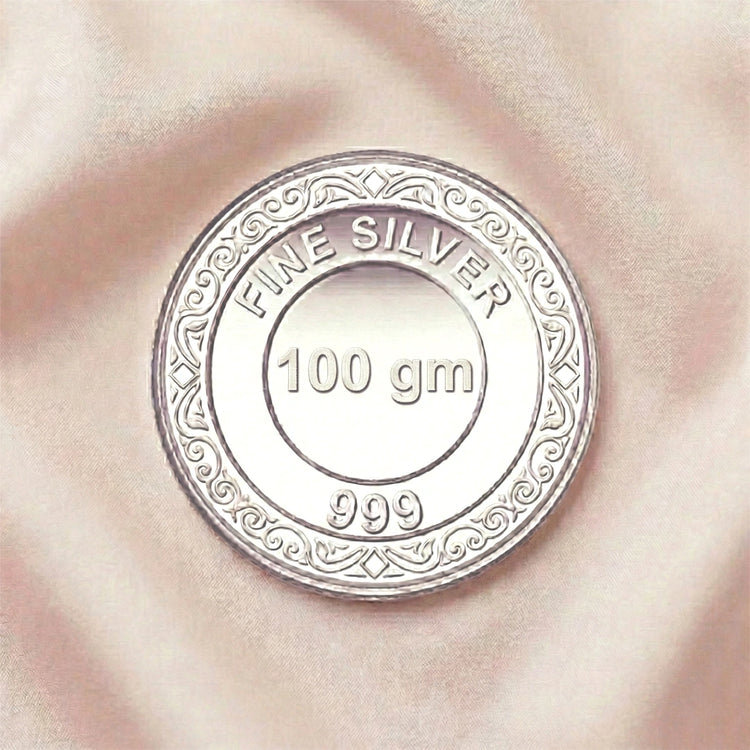 999 Silver 100g Tassya Coin - 925 sterling silver silver coin by Tassya Silver