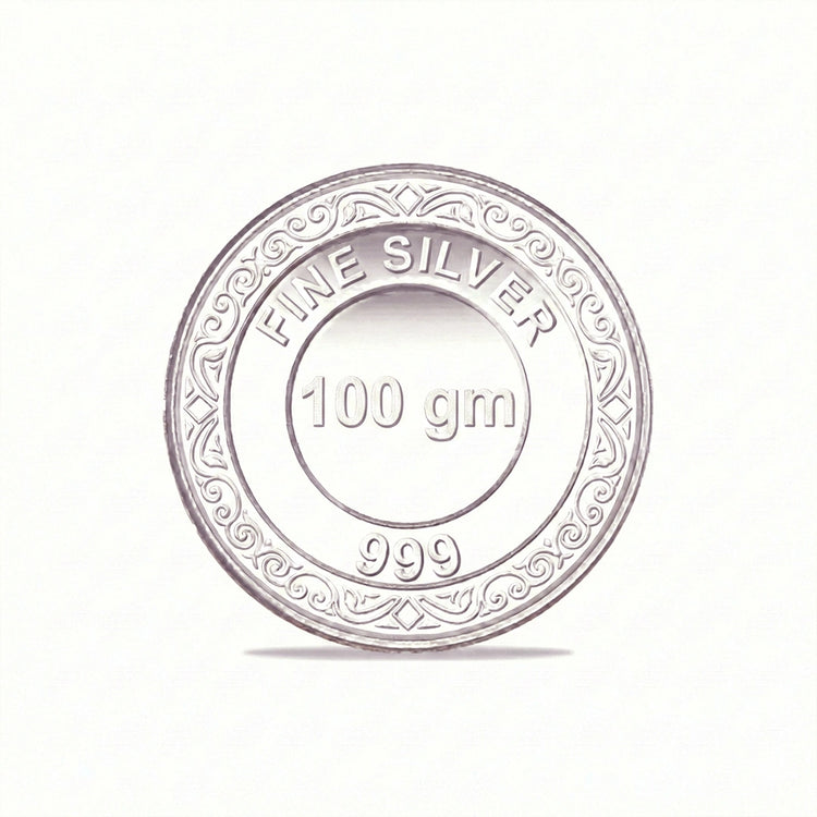 999 Silver 100g Tassya Coin - 925 sterling silver silver coin by Tassya Silver