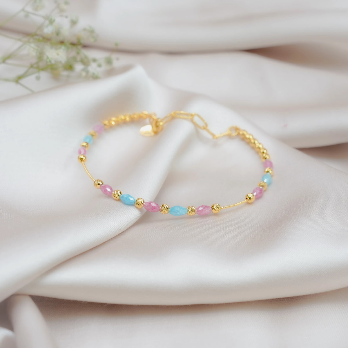 925 Silver Golden Plated Chosen Family Bracelet