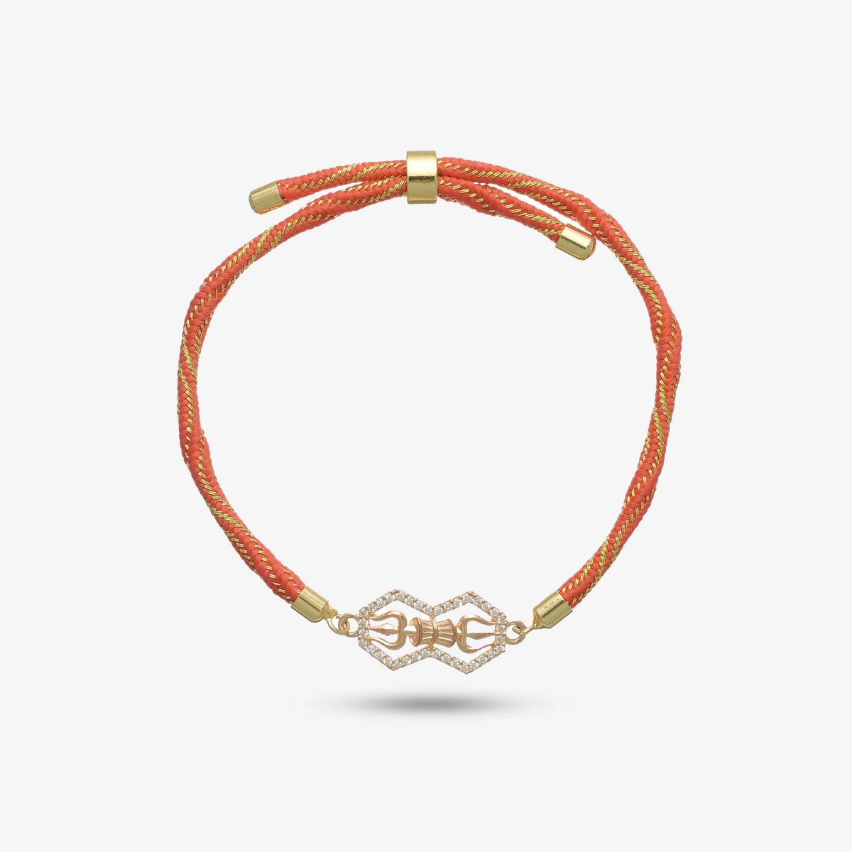 925 Rosegold Silver Shiv Aashirwad Rakhi