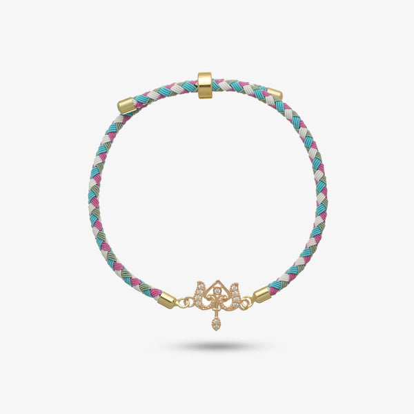 925 Rosegold Silver Trinetra Shiv Rakhi