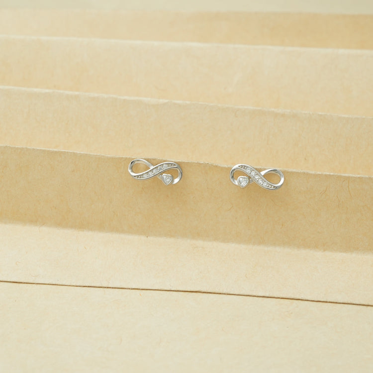925 Silver Infinite Grace Earrings for Baby - 925 sterling silver earrings by Tassya Silver
