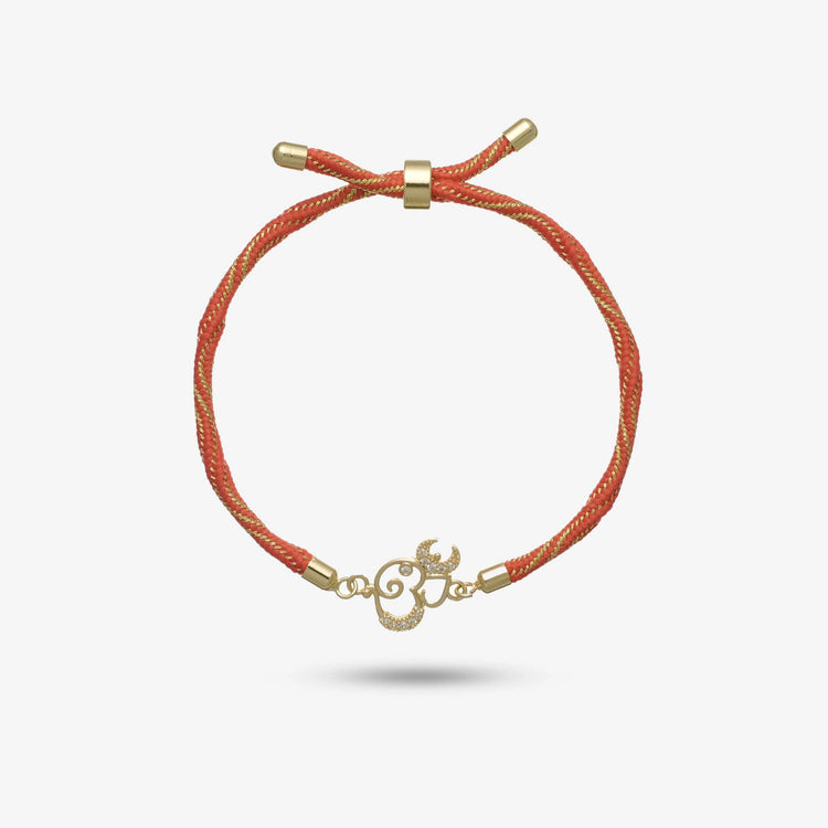 925 Gold Silver Om Advait Rakhi