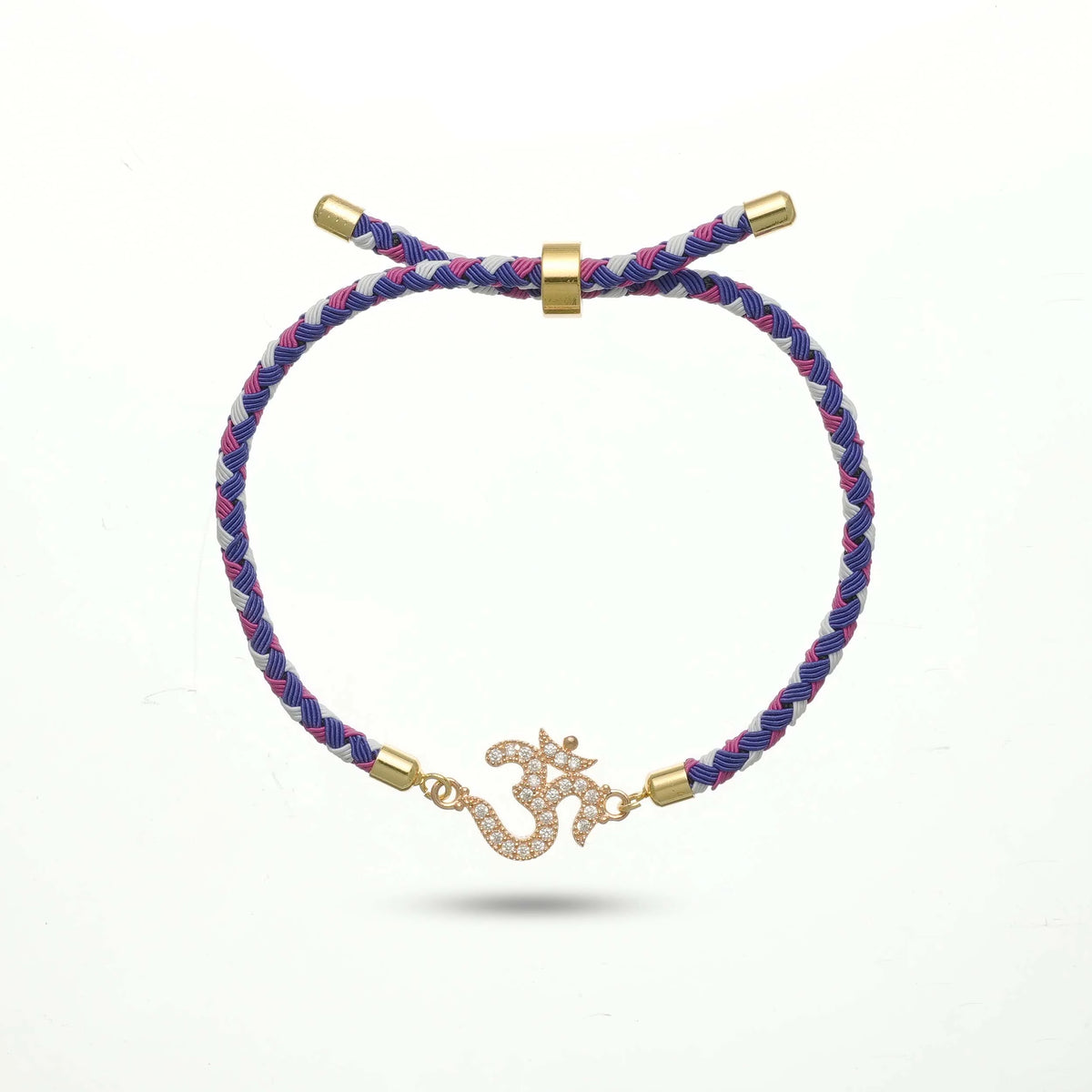 925 Rosegold Silver Om Sankalp Rakhi