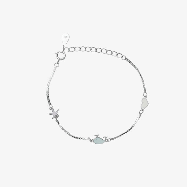 925 Silver Tiny Heart Bracelet