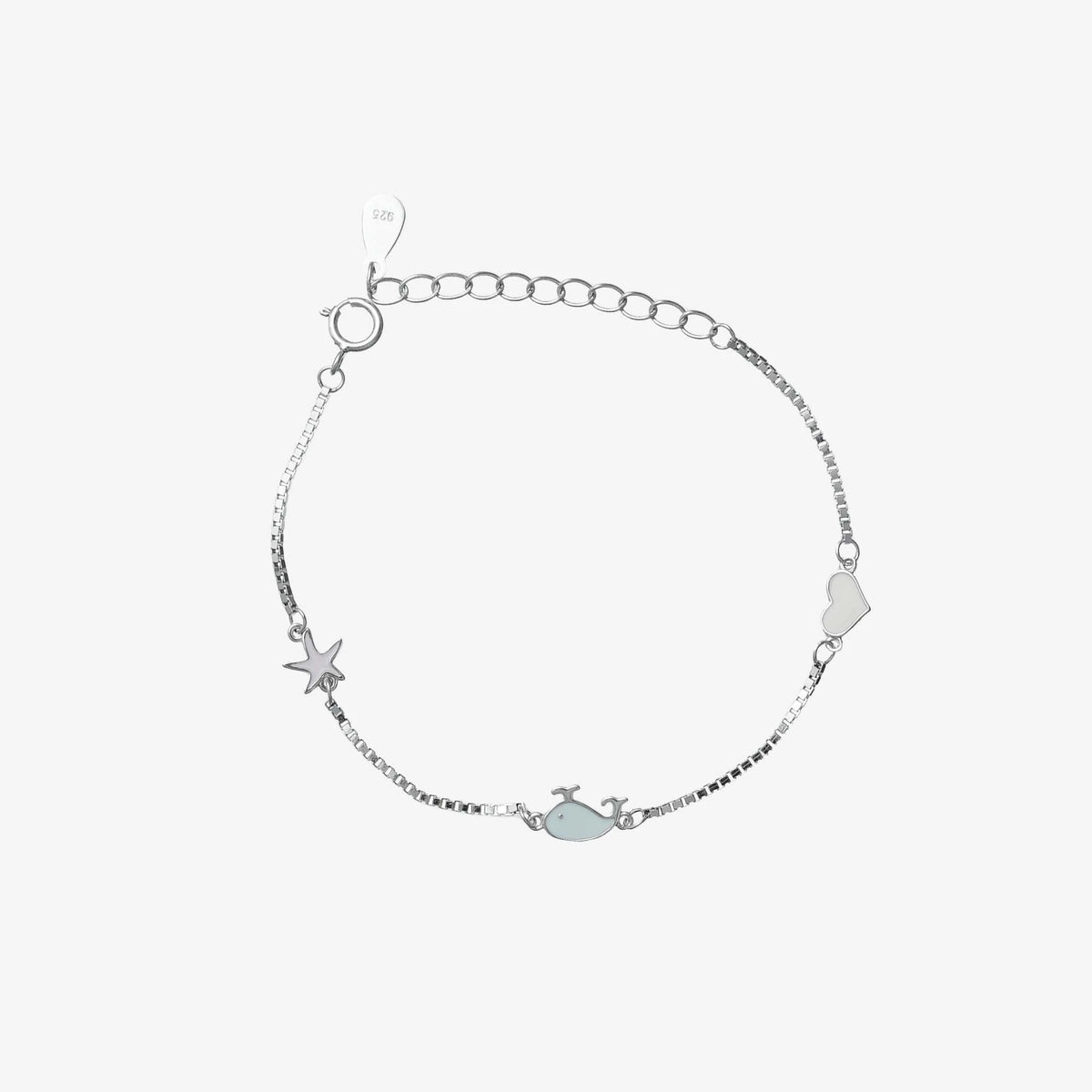 925 Silver Tiny Heart Bracelet