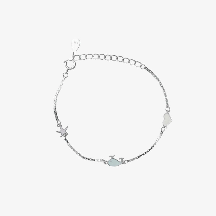 925 Silver Tiny Heart Bracelet