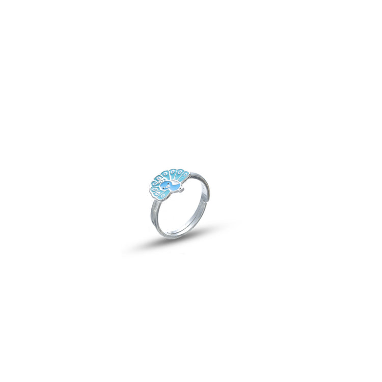 925 Silver Little Peacock Ring - 925 sterling silver ring by Tassya Silver