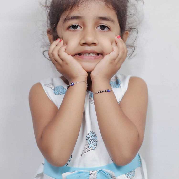 925 Silver Little Nazar Bracelet - 925 sterling silver bracelet by Tassya Silver