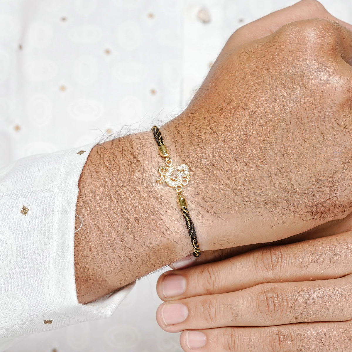 925 Silver Om Aradhya Rakhi
