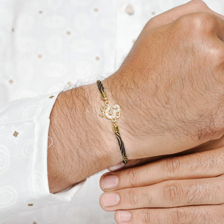 925 Silver Om Aradhya Rakhi