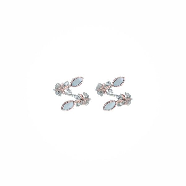 925 Silver Laurel Leaf Toe Rings (Pair)