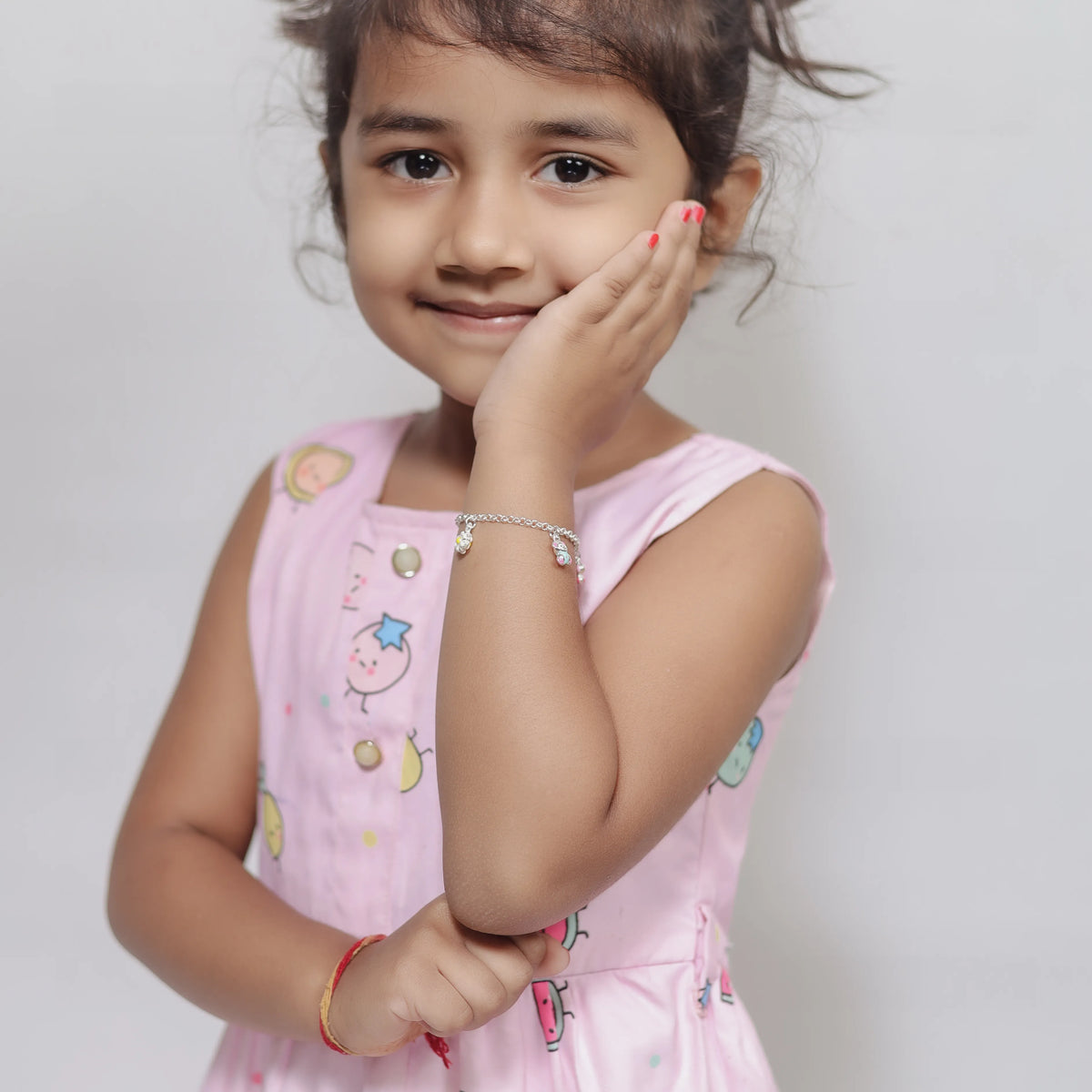 925 Silver Little Charm Bracelet - 925 sterling silver bracelet by Tassya Silver