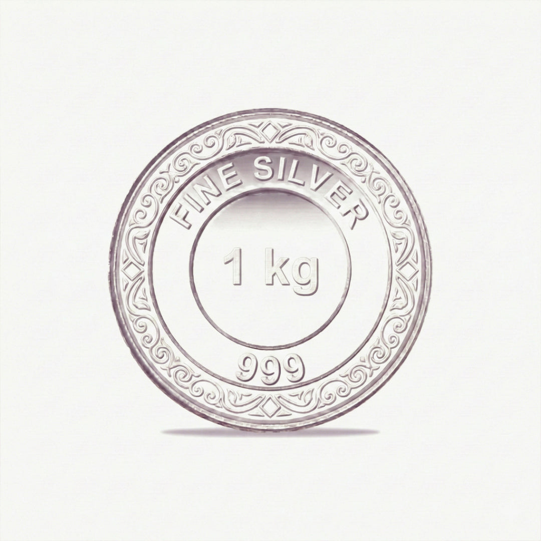 999 Silver 1 Kg Tassya Coin - 925 sterling silver silver coin by Tassya Silver