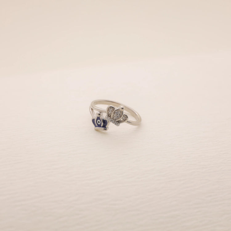 925 Silver Crown Eye Ring - 925 sterling silver ring by Tassya Silver