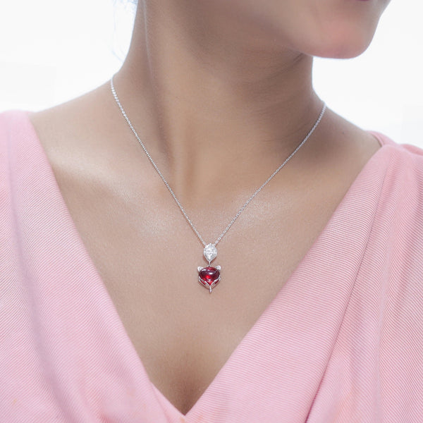 925 Silver Crimson Love Pendant