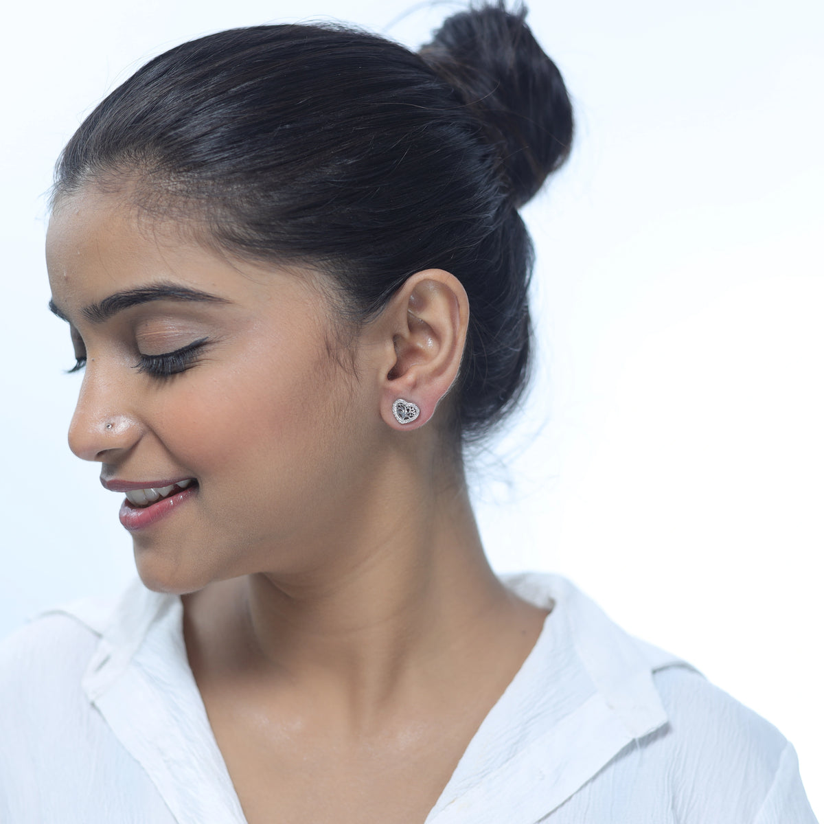 925 Silver Tree of Love Studs - 925 sterling silver earrings by Tassya Silver