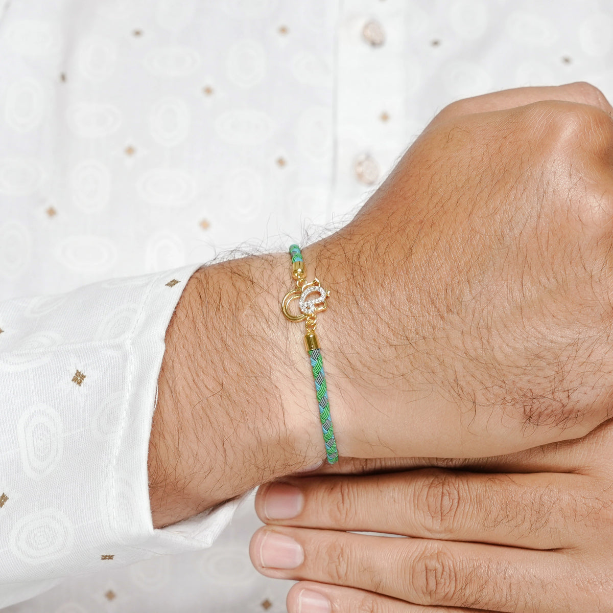 925 Silver Gajanan Rakhi