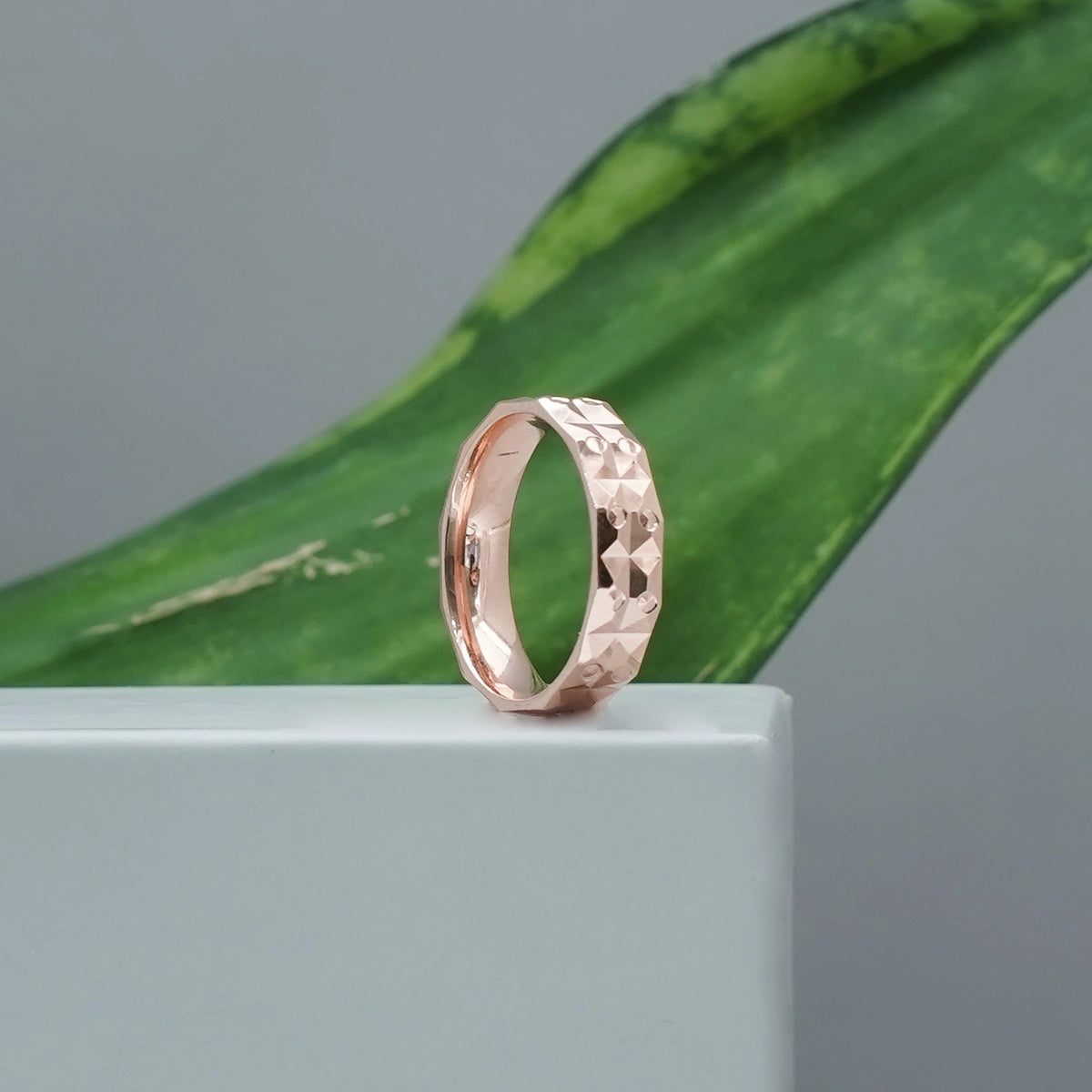 925 Silver Minimal SparkCut Ring - 925 sterling silver ring by Tassya Silver