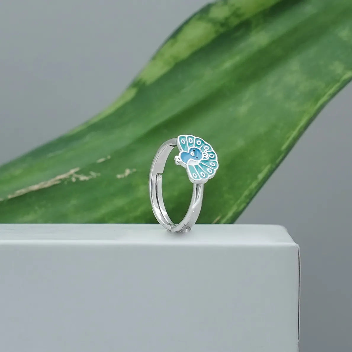 925 Silver Little Peacock Ring - 925 sterling silver ring by Tassya Silver