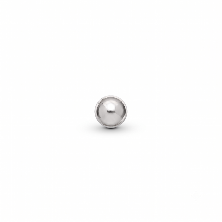 925 Silver Classic Dome Men’s Large Stud Earrings