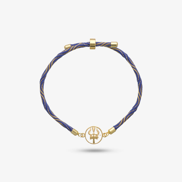 925 Gold Silver Trishul Shakti Rakhi