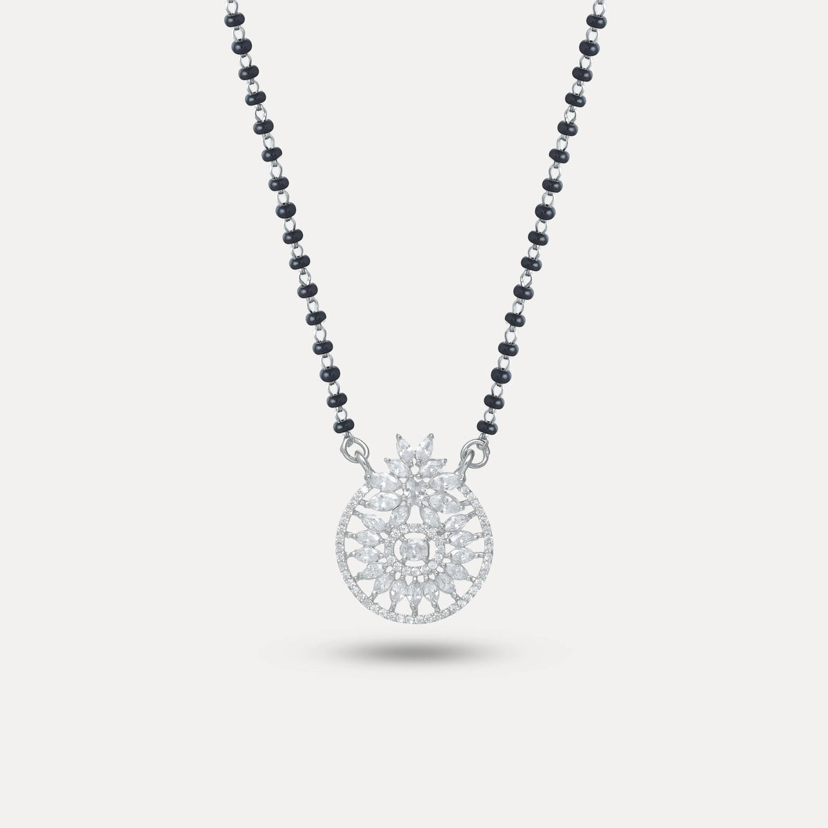 925 Silver Starlight Flower Mangalsutra - 925 sterling silver mangalsutra by Tassya Silver