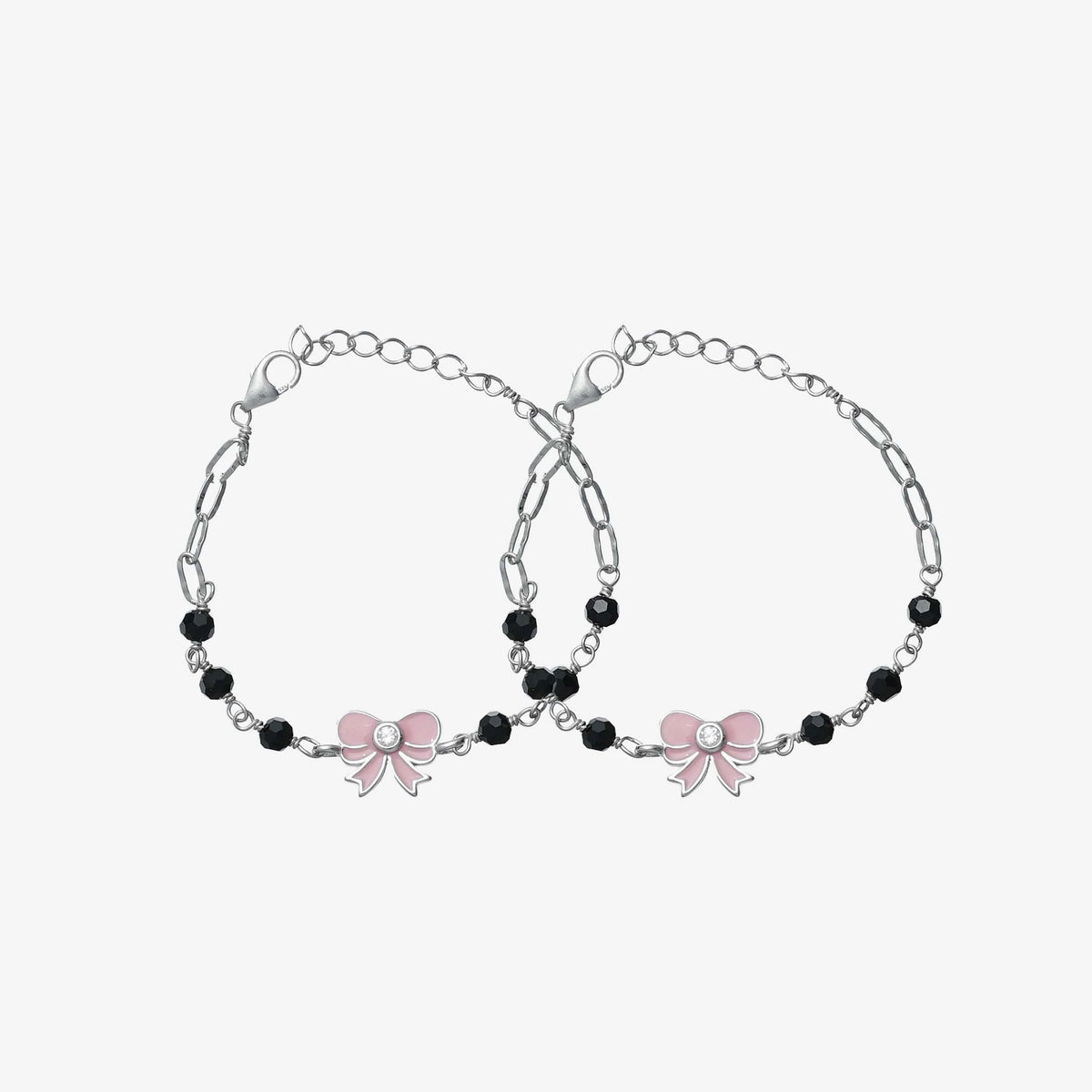 925 Silver Twin Blossom Nazar Bracelets