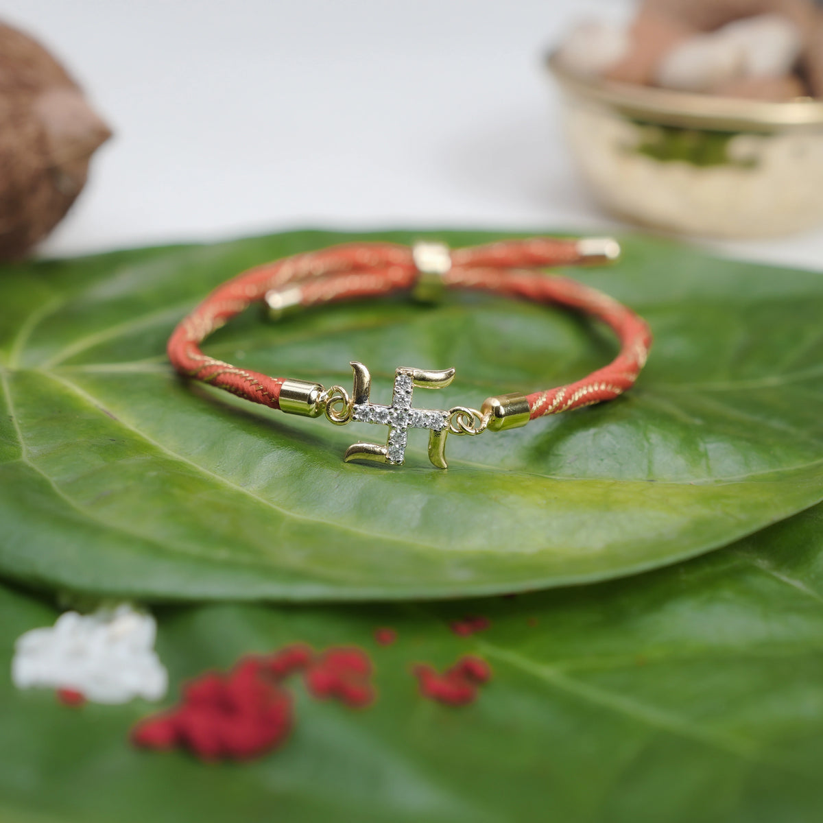 925 Silver Swastik Vardaan Rakhi