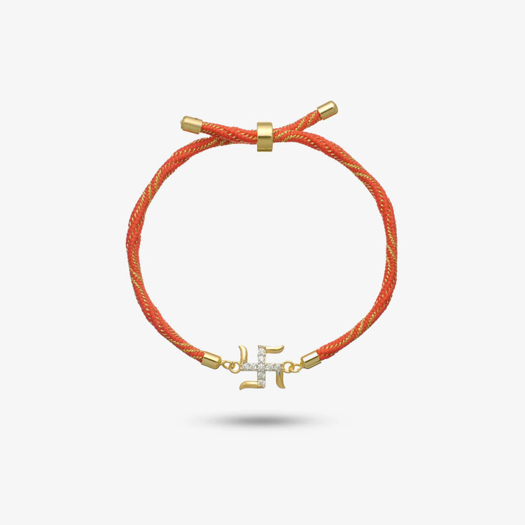 925 Silver Swastik Vardaan Rakhi
