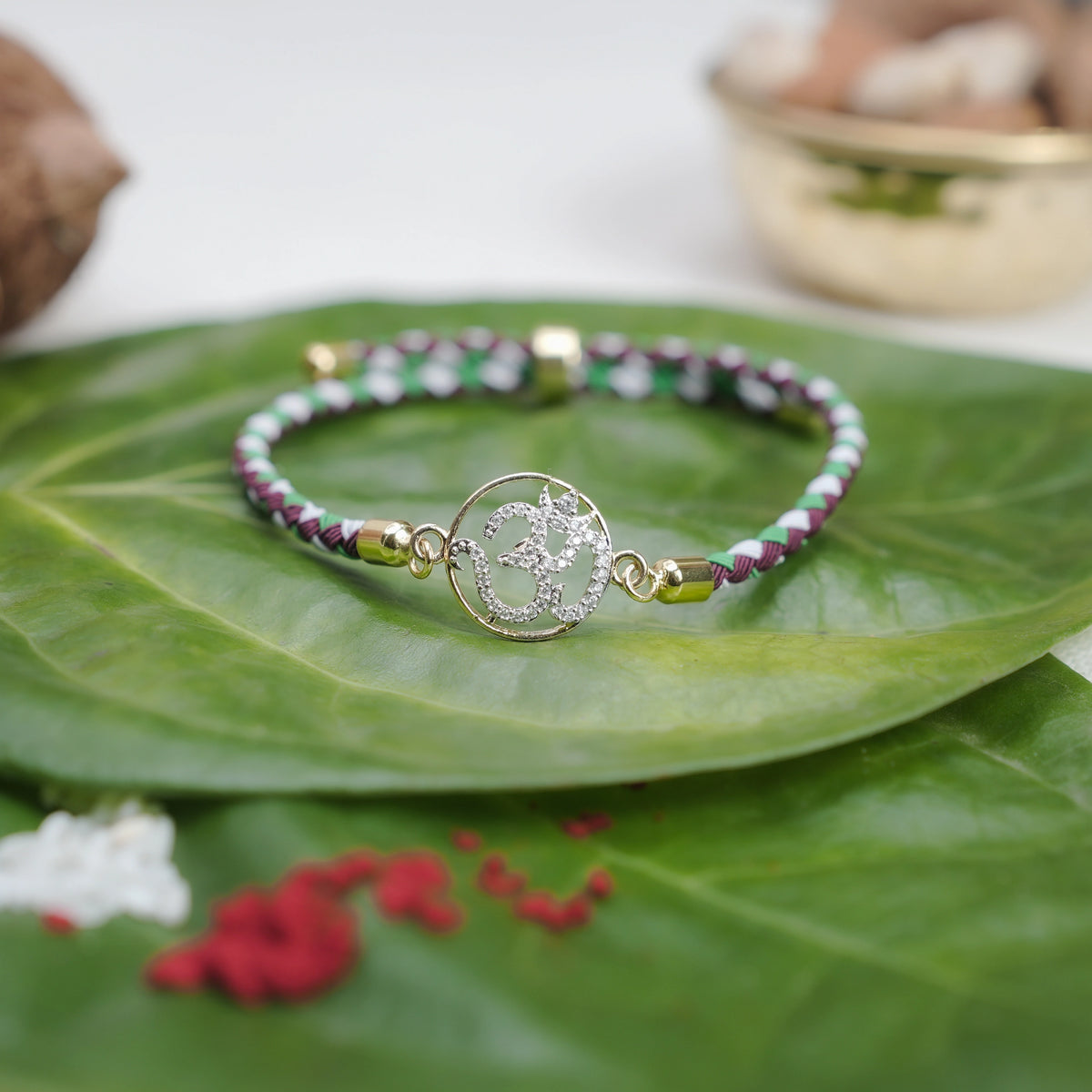 925 Silver Om Jyoti Rakhi