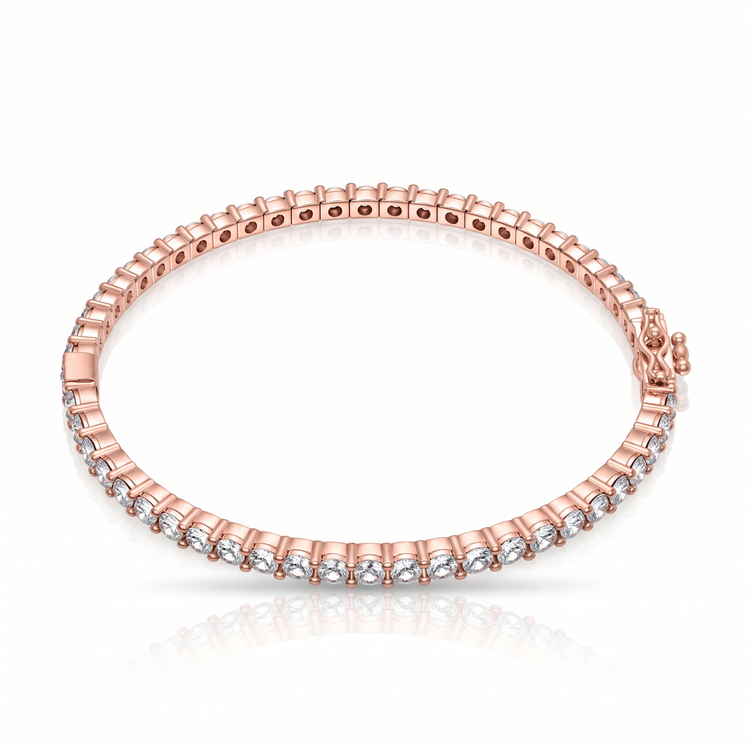 Rose Glow Tennis Bracelet