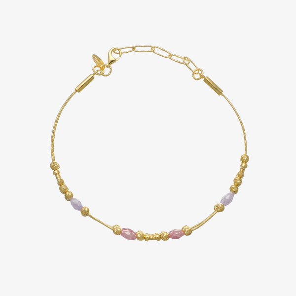 925 Silver Golden Plated Thread Knot Bracelet